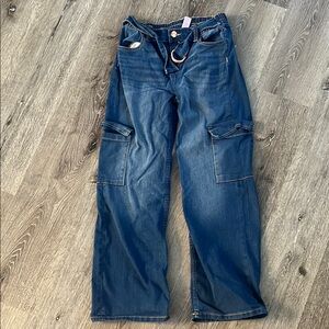 Justice Blue Denim with Yellow Stitching